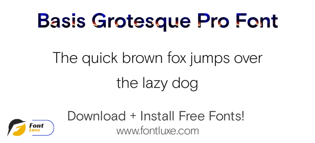 Download Free Basis Grotesque Pro Font