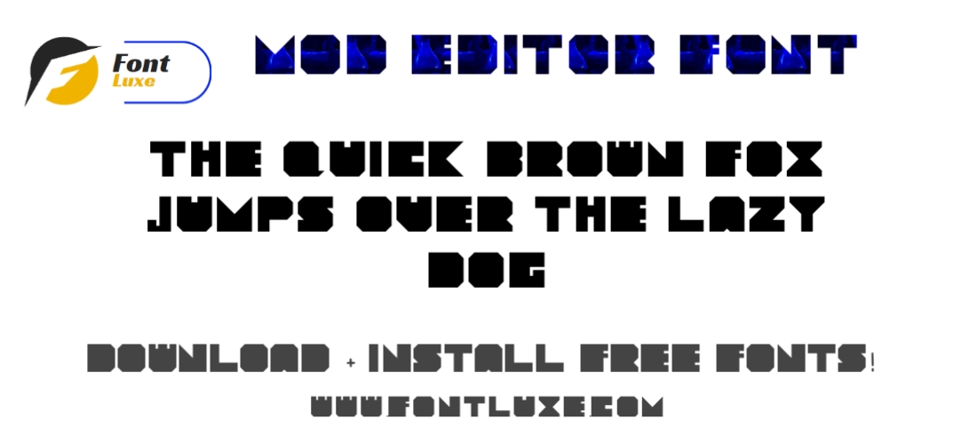 Download Free Mod Editor Font