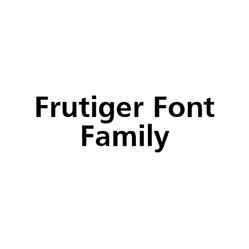 Download Free Frutiger Font Family