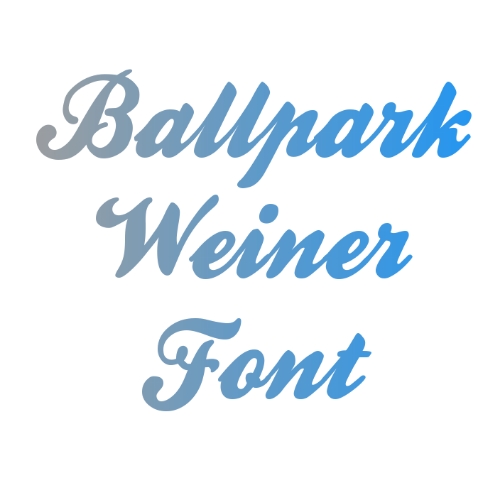 download ballpark weiner font for photoshop