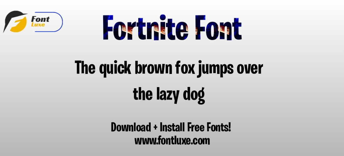 Character Map Fortnite Font