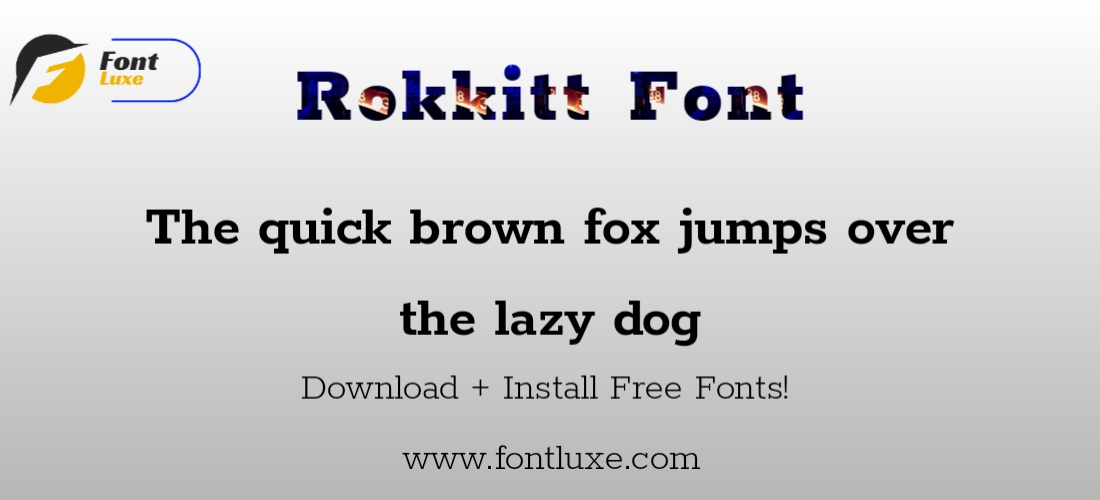 Character Map Rokkitt Font